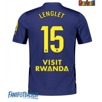 Atletico Madrid Clement Lenglet #15 Tricou Fotbal Replică 2025-26 Barbati Deplasare